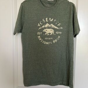 Yosemite National Park Green T-Shirt